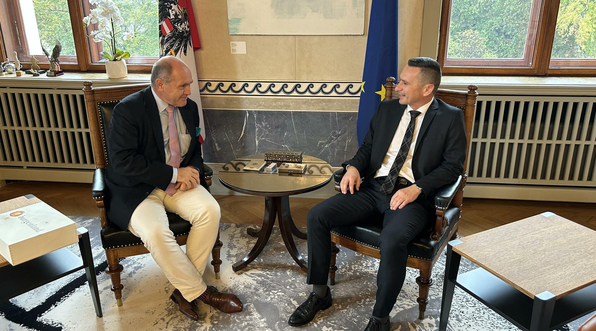 NR-Präsident Wolfgang Sobotka und LT-Präsident Robert Hergovich 