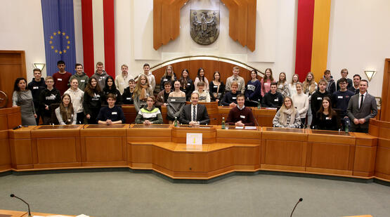 "Jugend im Landtag" mit Schülerinnen und Schülern der HTL Pinkafeld