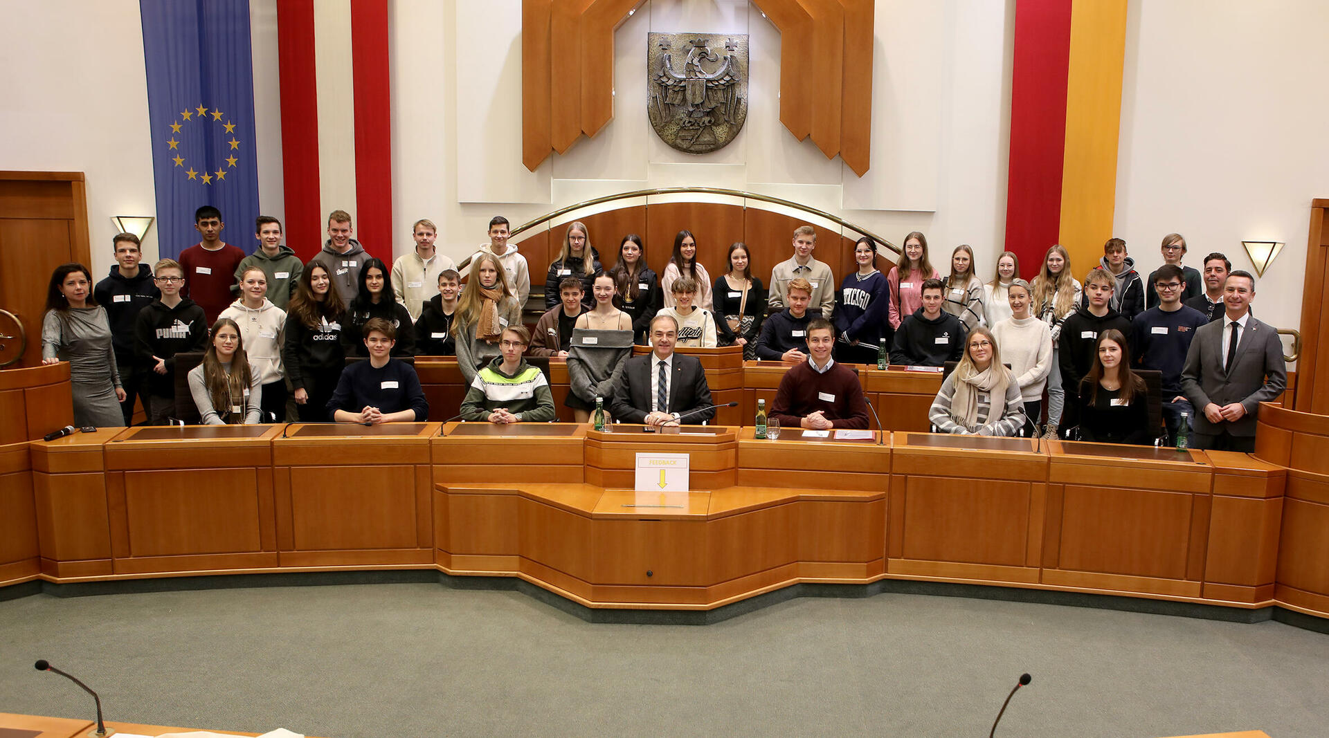 "Jugend im Landtag" mit Schülerinnen und Schülern der HTL Pinkafeld