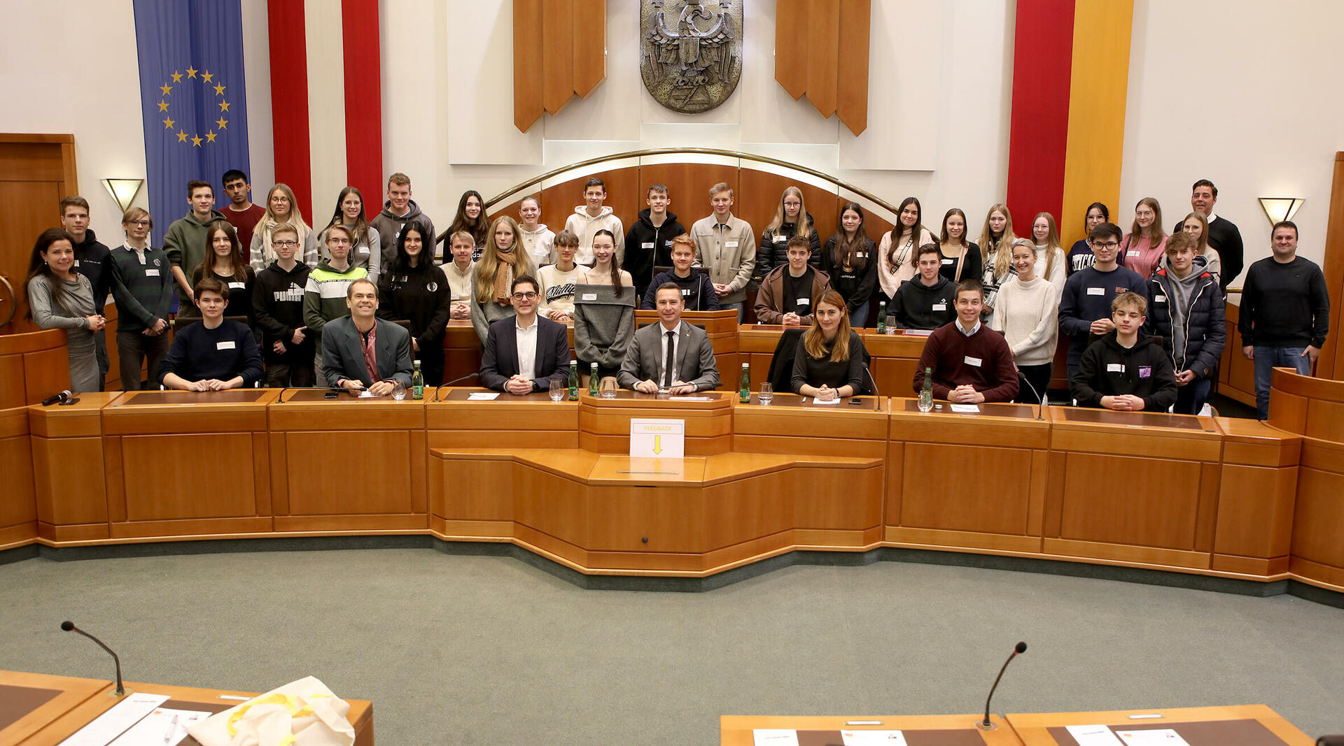 "Jugend im Landtag" mit Schülerinnen und Schülern der HTL Pinkafeld